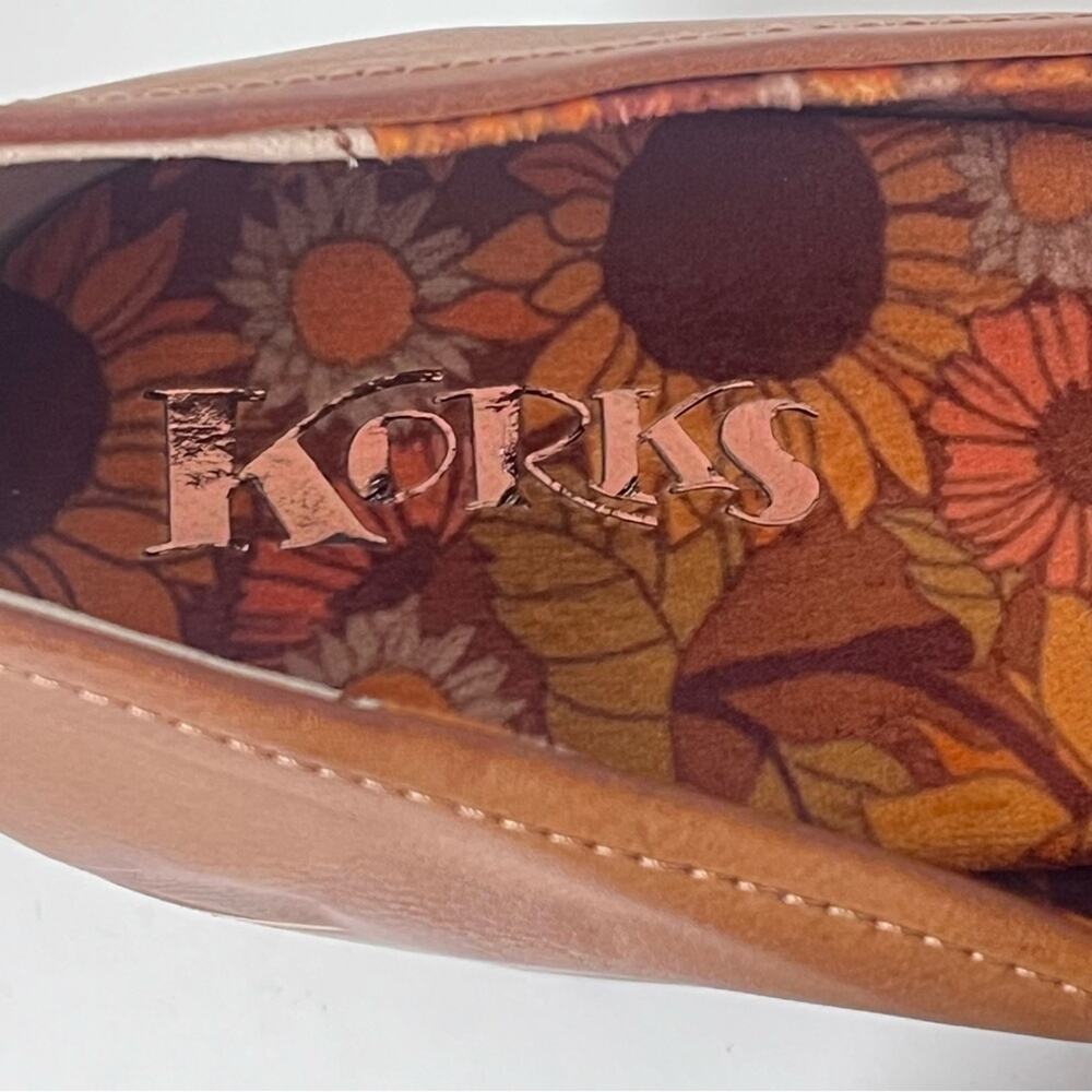 Korks Corsica Penny Loafer Women’s 10 Lugged Heel Slip On Tan New Without Box - Picture 6 of 10